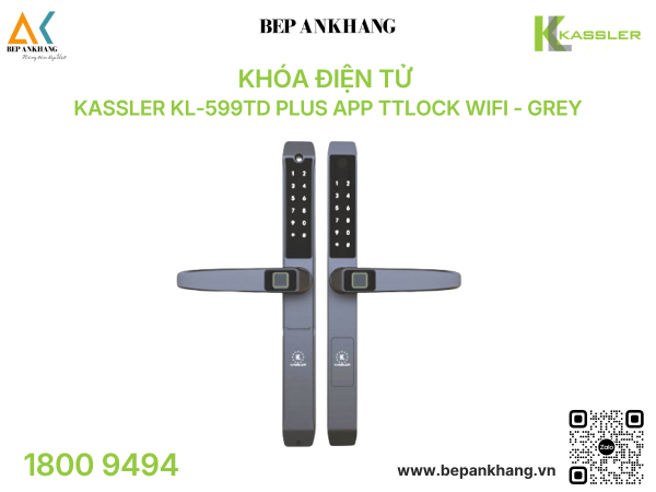 Khóa điện tử Kassler KL-599TD Plus App TTlock Wifi - Grey